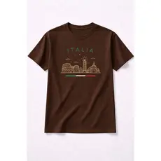 Lançamento Camiseta Italia Milano e Paris P ao G3 100% Algodão Masculina Feminina Plus Size