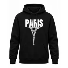 Blusa De Frio Moletom Paris Torre 100% Algodão Flanelado Masculino Feminino Branco Preto Bege