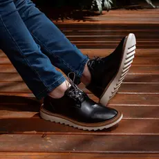Sapato Social Oxford Luca Tratorado Confortável Masculino Social Brogue Moderno Igreja Casamento Dia dos Pais