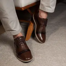 Sapato Masculino Oxford Santiago Confortável Sapato Masculino Social Brogue Estilo Moderno Dia dos Pais