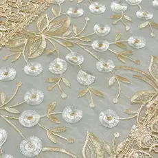 Caminho de Mesa Guipir Renda Decorativo Bege Champagne/Branco 40x120cm 40x150 40x180cm 40x220 Jantar