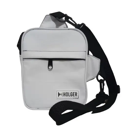 Shoulder Bag Transversal Reforçada, Streetwear Holger Branca