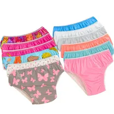 Kit Calcinhas Infantil Menina Feminina Cores e Estampas Lindas Muito Confortável - Valentina