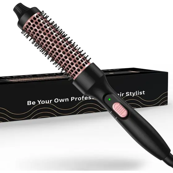 Escova De Cabelo Elétrica 32mm Thermal Brush Escova Alisadora Modelador De Cachos Bivolt