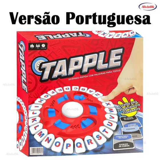 Tapple Jogo Português 26 Letras Jogo De Tabuleiro De Palavras Jogo de Palavras Family RápidoTapple