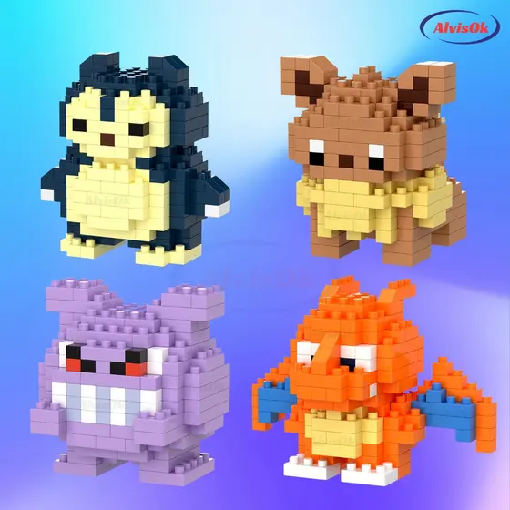 Brinquedo de Montar Mini Blocos de Construção Criativos, Presente de Natal ou Aniversário