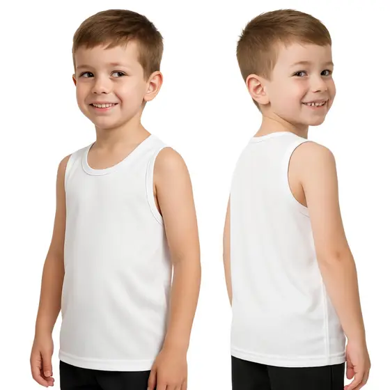 KIT 2 REGATAS INFANTIS SORTIDAS DRY FIT - MENINO VERÃO - PROTEÇÃO U.V