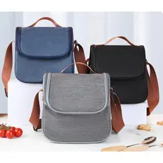 Bolsa Térmica Com Alça Lanche Bebida Lancheira Portátil Trabalho Fitness