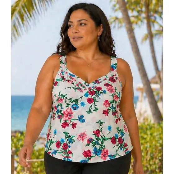 Regata Feminino Plus Size Moda Verão Duna