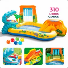 Piscina Playground Centro De Diversões Dinossauro Intex 310 LITROS