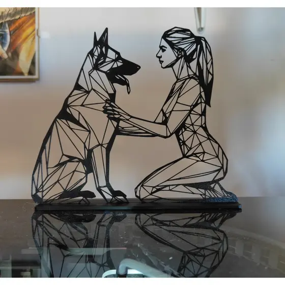 Decoração placa mesa em 3d Melhores Amigas V2 com Suporte