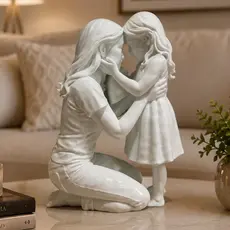 Escultura decorativa lembrança Mãe e menina