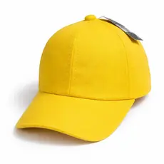Boné Infantil Amarelo Unissex Qualquer Idade Estiloso E Confortável Para Uso Diário Envio Imediato