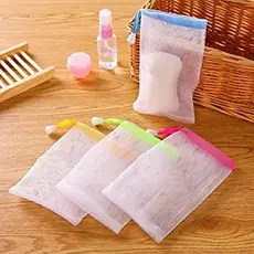 Conjunto De 10 Sacos De Malha De Espuma Para Sabonete Artesanal E Redes Limpeza Facial (Sabonetes Faciais Limpadores)