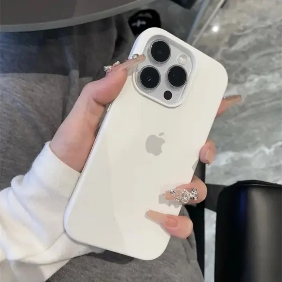 Capa Capinha Silicone Aveludada Cor PRETO BRANCO Para IPhone 11/13/14/15/15Promax/16/16Promax
