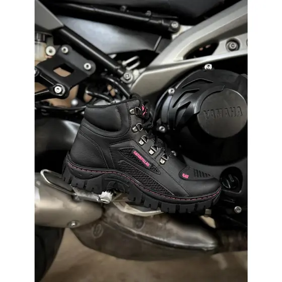 Bota Coturno Feminina CAT Pink Confortável