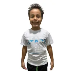 Camiseta Infantil Básica Branca START 100% Algodão – 1, 2 ou 4 Unidades