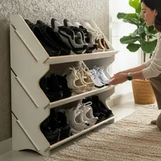 Sapateira 9 Pares Organizadora Sapatos Armário Mdf Branco