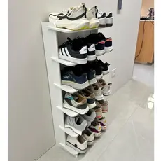 Sapateira 12 Pares MDF Branca Resistente Fácil Montagem  Organizador Hall Entrada