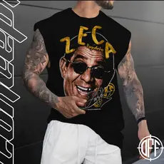 Camiseta regata machao oversized masculino Zeca Pagodinho Carnaval Graphic Tee  Longline