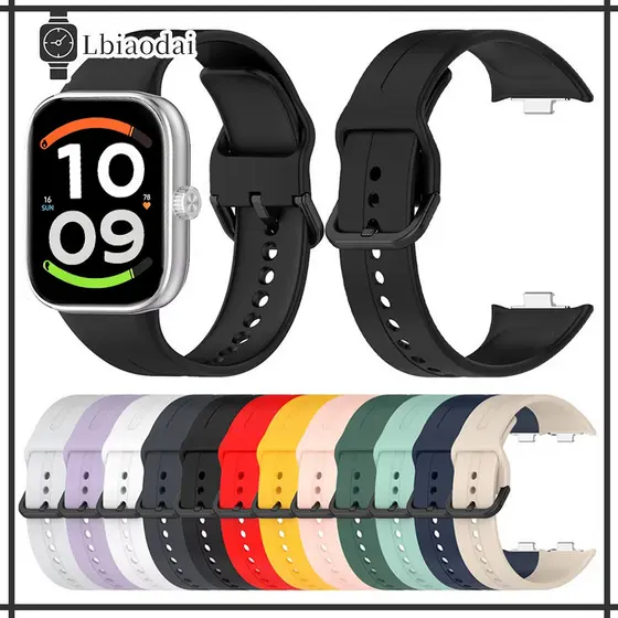 Pulseira De Silicone Original Para Relógio Redmi Watch 6 Active/Lite 6 5 4/Mi Band 9 Pro/8 Pro Strap Acessórios