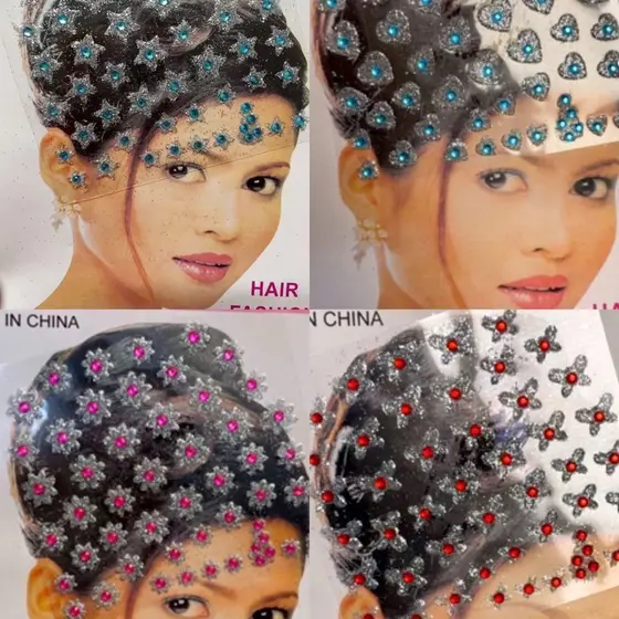 Adesivo Bindi Piercing Pet 6/12/16/20 Folhas - Brilhante para Cães e Gatos