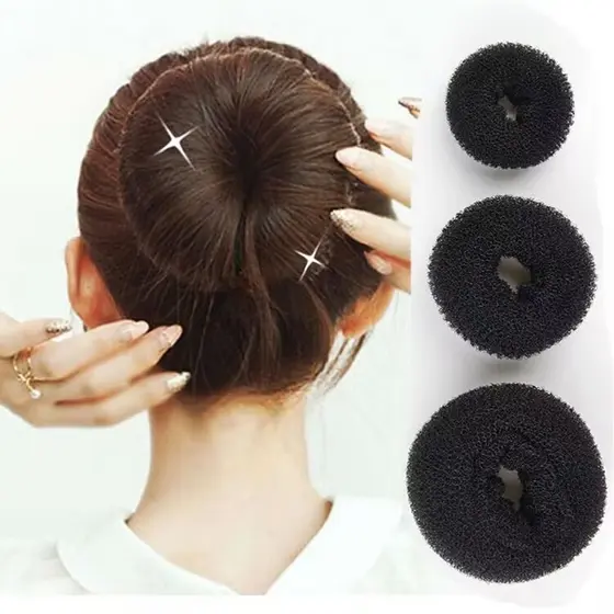 P/M/G - Acessórios Para Cabelo Mulheres Meninas Rosquinha Mágica Modeladora Para Fazer Coque