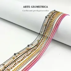 【Arte】Corrente anti-perda para óculos丨Vários estilos, metal, ouro popular, esférico