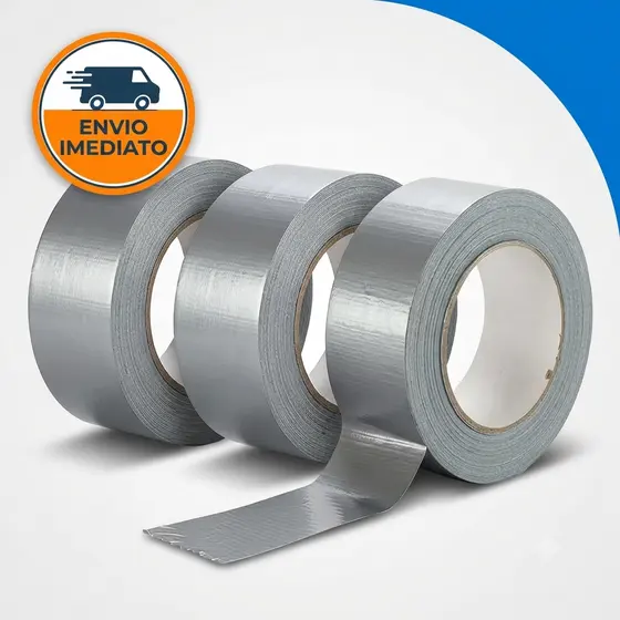 Fita Silver Tape Reforçada Multiuso À Prova D'água Cinza Alta Aderência 5m 10m 20m | Envio Imediato