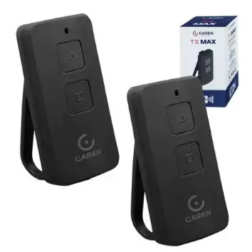 Controle remoto portão eletrônico Garen TX Max 2 botões alarme garagem automático