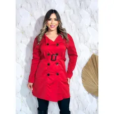 Sobretudo feminino Inverno Longo com Botão e Cinto    Aposte na elegância e no estilo atemporal com nosso Sobretudo