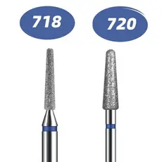 1 ou 2 Brocas Ponta Diamantada n°718/720/Esférica 4mm e Tungstênio para cutilagem Russa