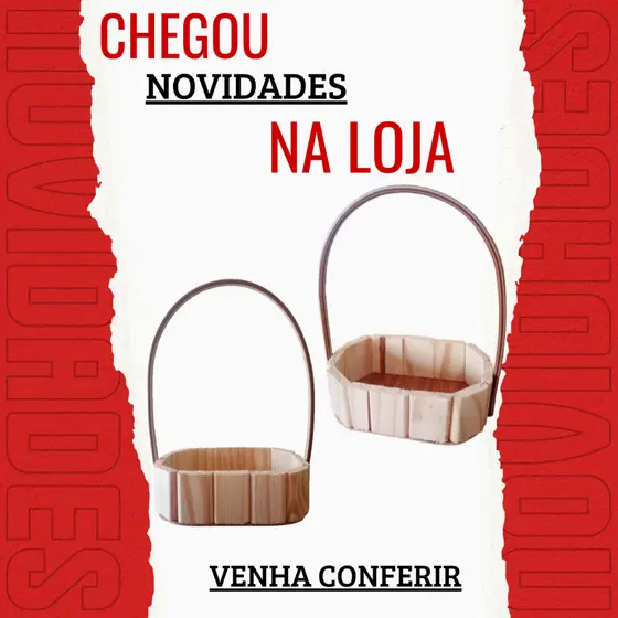 kit 10 cesta fraldeira Artesanal Oval 15cm de pinos c/alça Presentes e Decorações