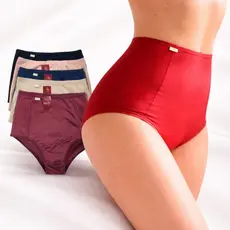 Kit Calçola Frente Dupla Aperta Barriga Calcinha Modeladora Frente Dupla Cintura Alta Suplex