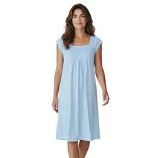 Camisola Feminina de Malha Regata Vestido Senhora Idosa Sem Manga Verão