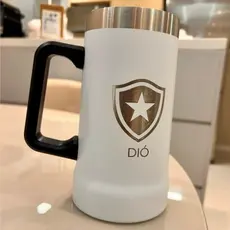 Caneca inox 700mL Grande Personalizada mantém gelado por horas copo 700ml