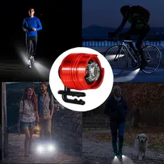 Mini Luz Noturna Portátil para Sapatos Tênis de Caminhada e Clogs Lanterna Pequena para Caminhar Correr Bike