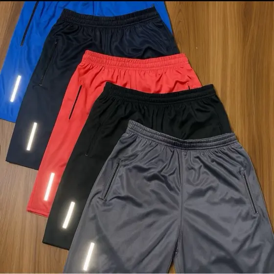 KIT 5 ou 1 BERMUDAS MASCULINAS COM LINHA REFLETIVA