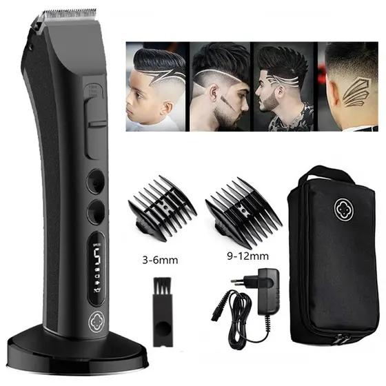 Novo madeshow 981 Profissional Sem Fio Máquina De Cortar Cabelo Recarregável kit Masculino