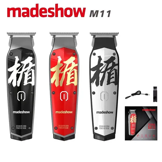 2025 Novo Madeshow M11/M10 + Profissional Escultura Masculina Máquina De Cortar Cabelo , 0 Cabeça De Corte Gravura Apara