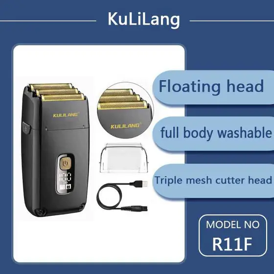 Kuri Lobo R11 Cavaleiro Das Trevas Elétrica Push Shear Profissional Retro Cabeça De Óleo Dispositivo Clareamento Barbeir