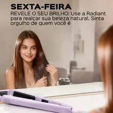 Chapinha Prancha Titanium Care 2 Em 1 Lena Íons Negativos Placas De Titânio E Aquecimento Rápido  Ideal Para Viagem