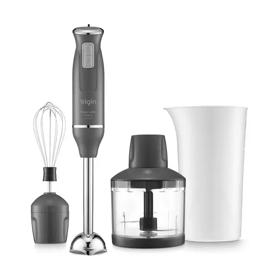 Mixer Power Inox Lunar 3 em 1 - Mistura, Tritura e Bate 600W 220V