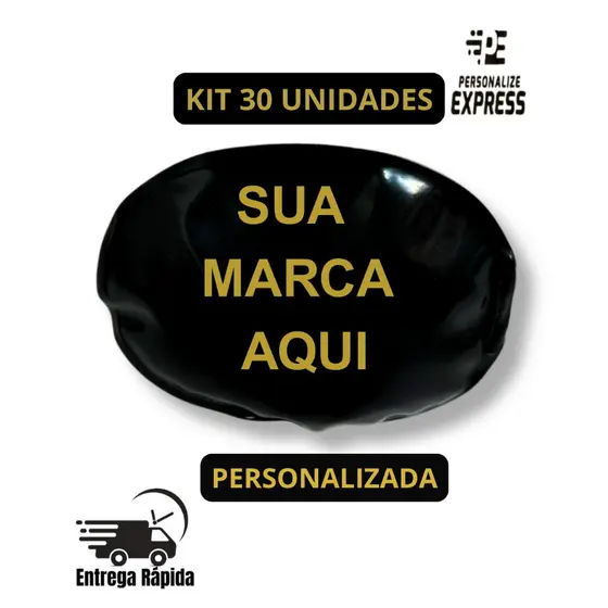 Bolsa térmica em gel - PERSONALIZADA  - KIT 30 Unidades 10x8 Oval Gelo em Gel - Cores Diversas