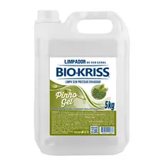Desinfetante Pinho Gel Limpeza Profunda Sem Enxague 5 litros Elimina Germes Pisos Banheiros Bio-kriss