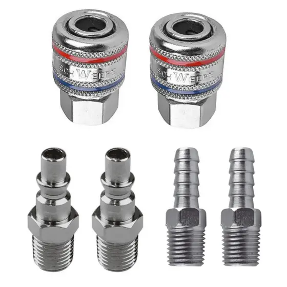 Kit Engate Rapido Ar Comprimido 1/4 Pneumatico Compressor