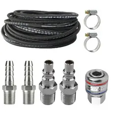 Kit Mangueira Ar C/ Engate Rápido Compressor + Pinos Machos