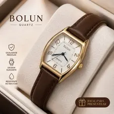 Relógio Feminina Retro Simples Chique Relógio De Quartzo Pulseira De Couro Retângulo