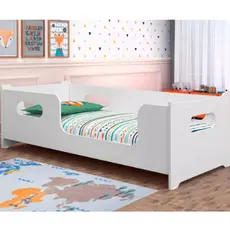 Cama Montessoriano Encanto Branco Solteiro