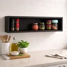 Nicho Retangular 40x20x20 com fundo MDF 15MM  - Cor peroba do brasil, freijó ou branco